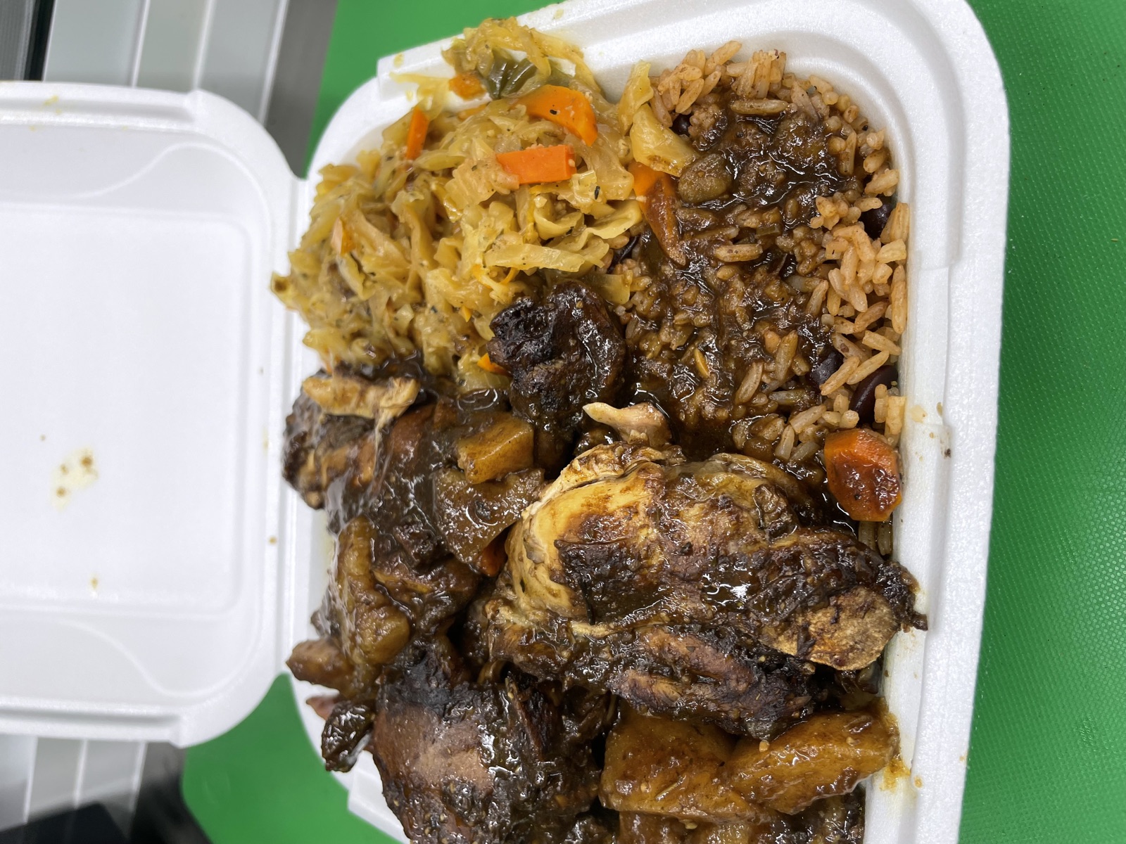 Brown Stew Chicken Plate